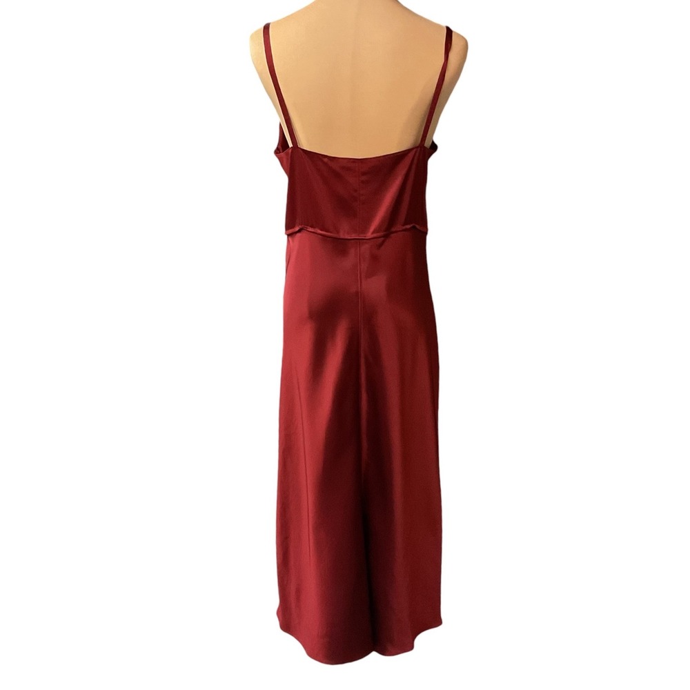 Helmet Lang Women's Elegant Bias Cut Evening Party Satin Slip Dress Size Medium - Picture 7 of 12
